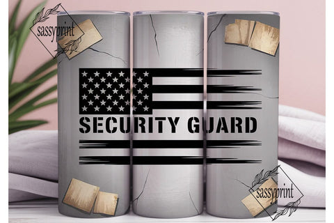 Security Guard 20oz Tumbler Wrap Sublimation sassyprint 