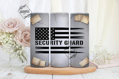 Security Guard 20oz Tumbler Wrap Sublimation sassyprint 
