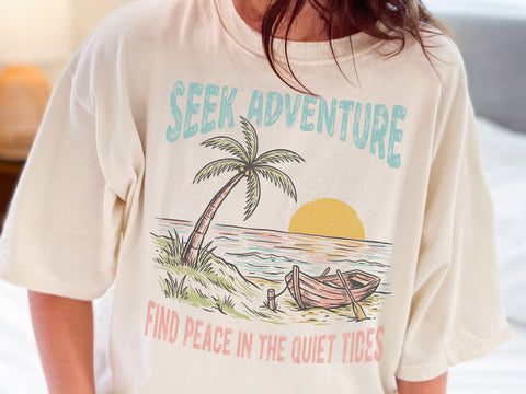 Seek Adventure Coastal Boat PNG SVG DesignDestine 