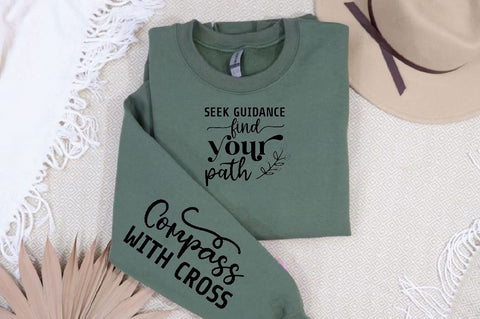 Seek guidance find your path Sleeve SVG Design, Christian Sleeve SVG, Faith SVG Design, Jesus Sleeve SVG SVG Regulrcrative 