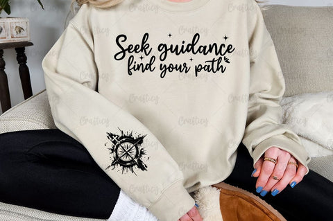 Seek guidance find your path Sleeve SVG Design SVG Designangry 