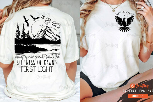 Seek serenity Front and Back SVG T shirt Design SVG Designangry 