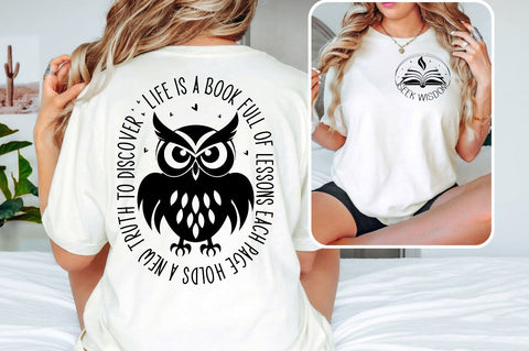 Seek wisdom Front and Back SVG T shirt Design SVG Designangry 