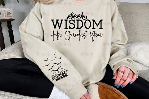 Seek wisdom He guides you Sleeve SVG Design SVG Designangry 