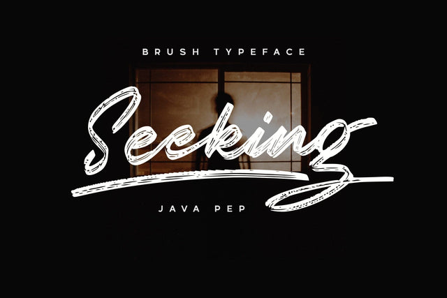 Seeking / Brush Font Font Javapep 