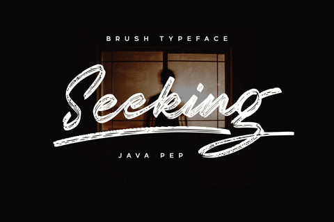 Seeking / Brush Font Font Javapep 