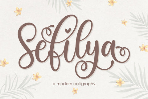 Sefilya | Beauty Script Font studioalmeera 