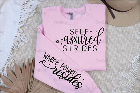 Self assured strides Sleeve SVG Design SVG Designangry 