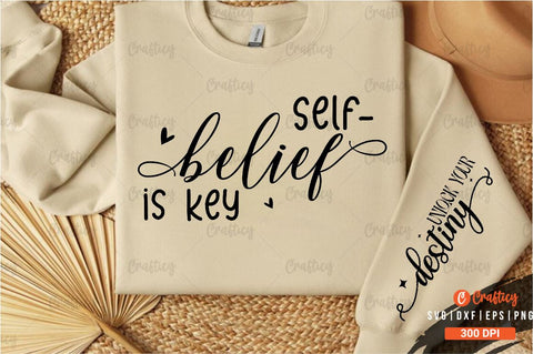 Self belief is key Sleeve SVG Design SVG Designangry 