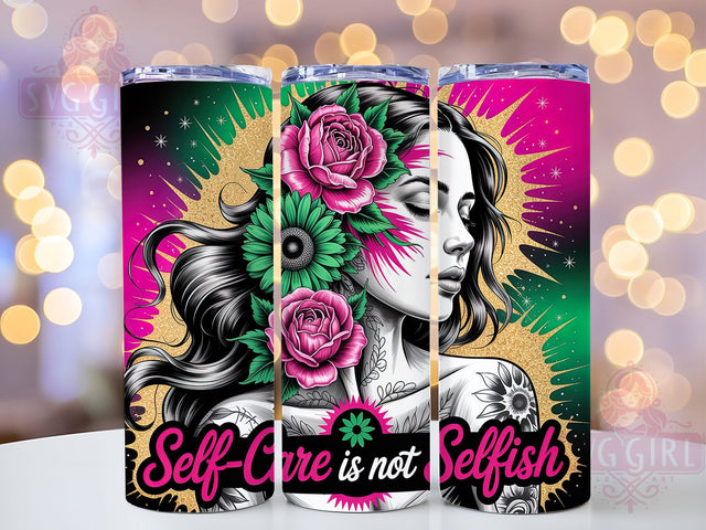 Self Care Mental Health Tumbler, Mental Health Quote Drinkware, 20Oz Tumbler Sublimation, Inspirational Gift Idea, Positive Affirmation Tumbler, Wellness Motivation Wrap, Encouraging Quote Design Sublimation SvggirlplusArt 