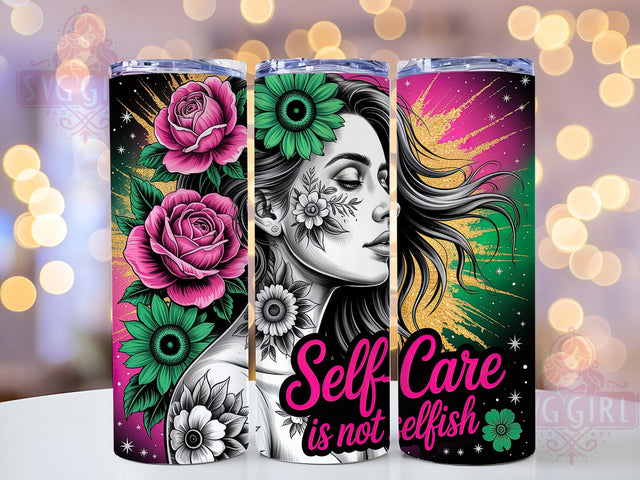 Self Care Mental Health Tumbler, Mental Health Quote Drinkware, 20Oz Tumbler Sublimation, Inspirational Gift Idea, Positive Affirmation Tumbler, Wellness Motivation Wrap, Encouraging Quote Design Sublimation SvggirlplusArt 