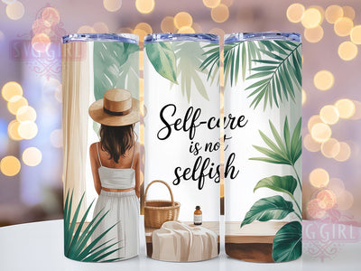 Self Care Wellness Quote Tumbler Wrap, Spa Day Drinkware, 20Oz Tumbler Sublimation, Wellness Quote Tumbler, Relaxation Gift Idea, Mental Health Awareness Wrap, Inspirational Tumbler Design Sublimation SvggirlplusArt 