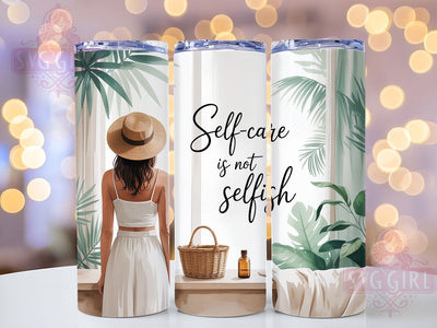 Self Care Wellness Quote Tumbler Wrap, Spa Day Drinkware, 20Oz Tumbler Sublimation, Wellness Quote Tumbler, Relaxation Gift Idea, Mental Health Awareness Wrap, Inspirational Tumbler Design Sublimation SvggirlplusArt 