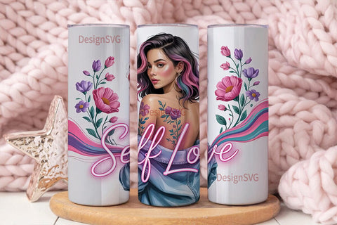 Self Love 20oz Tumbler Design Sublimation DesignSVG 