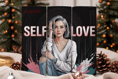 Self Love 20oz Tumbler Wrap Sublimation DesignSVG 