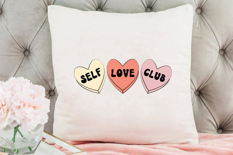 Self Love Club, Retro Valentine Sublimation Sublimation CraftLabSVG 
