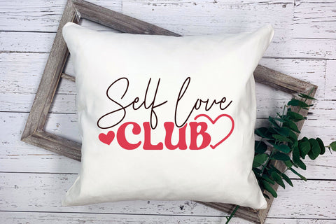 Self Love Club, Retro Valentine's Day SVG Design SVG CraftLabSVG 