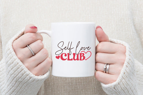 Self Love Club, Retro Valentine's Day SVG Design SVG CraftLabSVG 