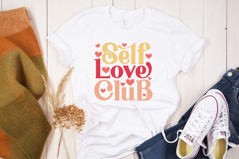 Self Love Club | Retro Valentine's Day SVG SVG CraftLabSVG 