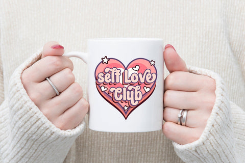 Self Love Club - Retro Valentines Sublimation Sublimation CraftLabSVG 