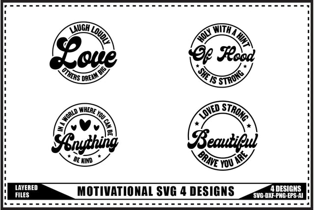 Self-Love Motivation Svg 4 Designs, Trendy saying Svg Design SVG shah alam 