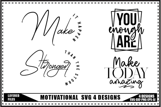 Self-Love Motivation Svg 4 Designs, Trendy saying Svg Design SVG shah alam 
