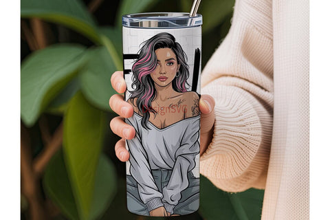 Self-Love Queen 20oz Tumbler Wrap Sublimation DesignSVG 