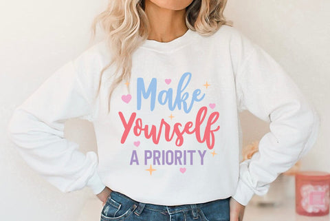 Self Love Quote SVG, Make Yourself A Priority SVG FiveStarCrafting 