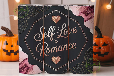 Self-Love Romance 20oz Tumbler Wrap Sublimation PixelChick 