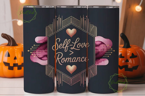 Self-Love Romance 20oz Tumbler Wrap Sublimation PixelChick 