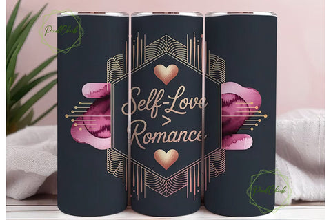 Self-Love Romance 20oz Tumbler Wrap Sublimation PixelChick 