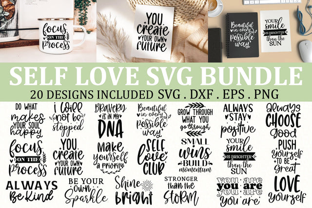 Self Love SVG Bundle SVG Crafty Ideas 