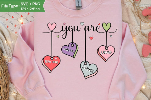 Self Love Valentine PNG Heart Christian, Valentine Quote, SVG DesignPlante 503 