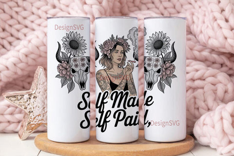 Self-Made Tumbler Wrap PNG Sublimation DesignSVG 