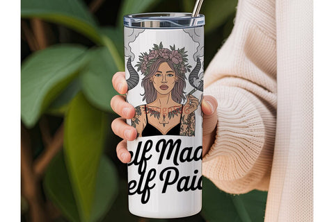 Self-Made Tumbler Wrap PNG Sublimation DesignSVG 