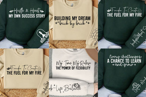 Self Quotes Sleeve SVG Design Bundle SVG Designangry 