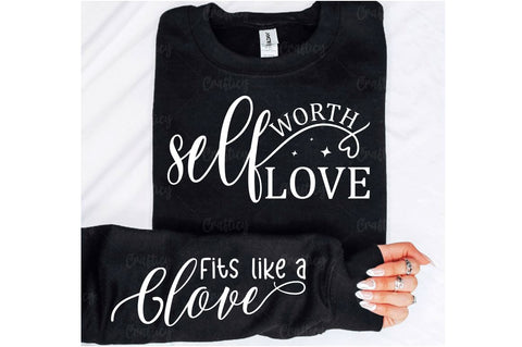 Self worth self love Sleeve SVG Design SVG Designangry 
