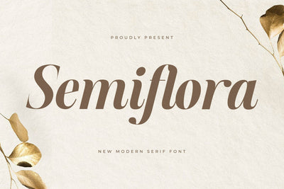 Semiflora - New Modern Serif Font Font Storytype Studio 