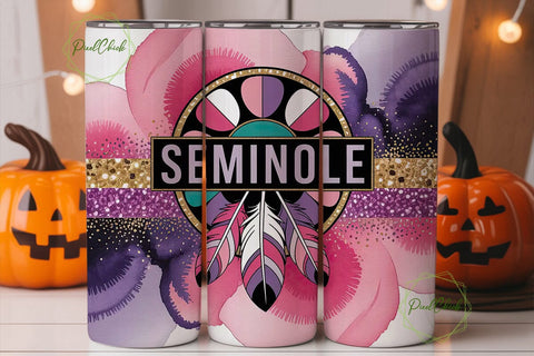 Seminole Mandala Glitter 20oz Tumbler Sublimation PixelChick 