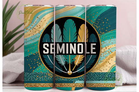 Seminole Tribal Tumbler Wrap 20oz Sublimation PixelChick 