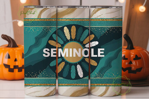 Seminole Tribal Tumbler Wrap 20oz Sublimation PixelChick 
