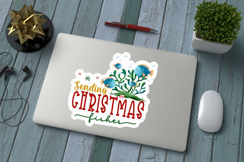 Sending christmas Sticker Design Sublimation Regulrcrative 