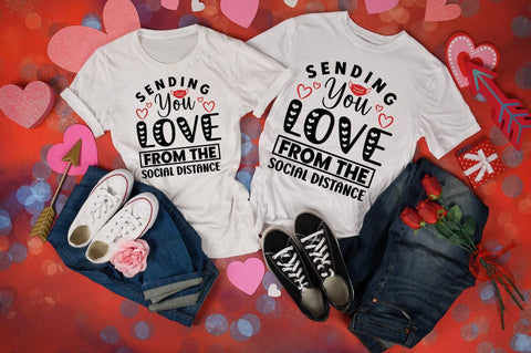 Sending You Love From The Social Distance SVG Design SVG Designangry 