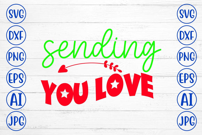 Sending You Love Retro SVG SVG Syaman 