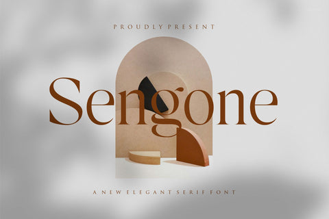 Sengone - Elegant Serif Font Font studioalmeera 