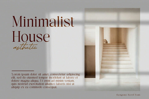 Sengone - Elegant Serif Font Font studioalmeera 