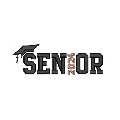 Senior 2024 Embroidery Design, Graduation Embroidery File, 4 sizes, Instant download Embroidery/Applique DESIGNS Nino Nadaraia 