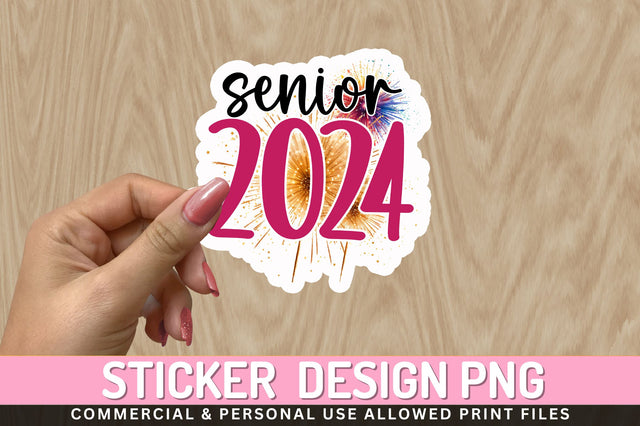 Senior 2024 Sticker Design Sublimation Regulrcrative 