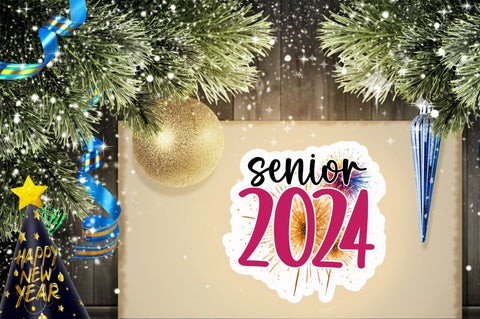 Senior 2024 Sticker Design Sublimation Regulrcrative 