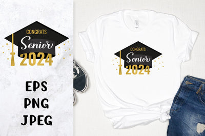 Senior 2024 Sublimation. Graduation cap. Class of 2024 Sublimation LaBelezoka 
